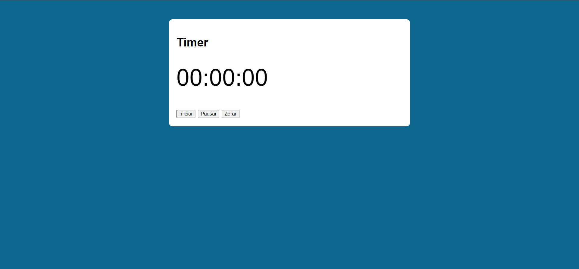 Projeto Timer